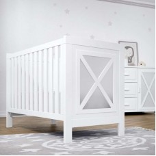 Cuna Faro Blanco Mate y Metacrilato de Trama